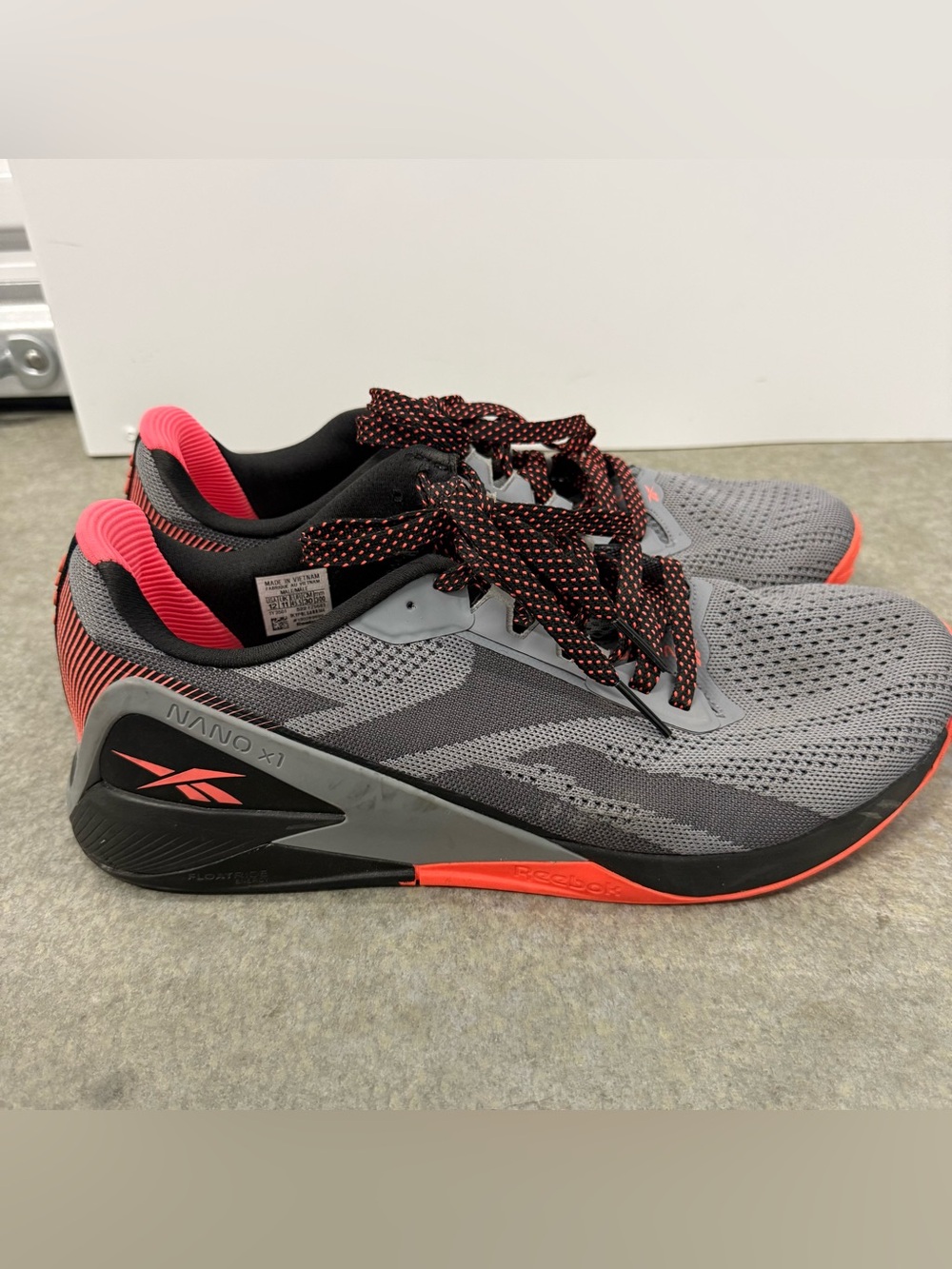 Reebok Nano X1 Adventure Athletic Gray / Orange Running Training Shoes Sneakers